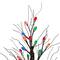 24" Pre-Lit LED Frosted Retro Christmas Tree, Multicolor Lights